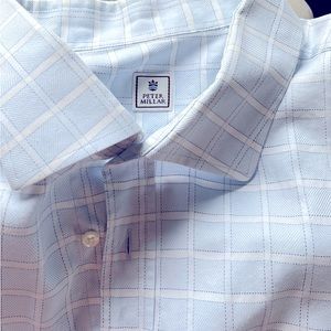 Peter Millar Long Sleeve Men’s dress button up shirt size XXL